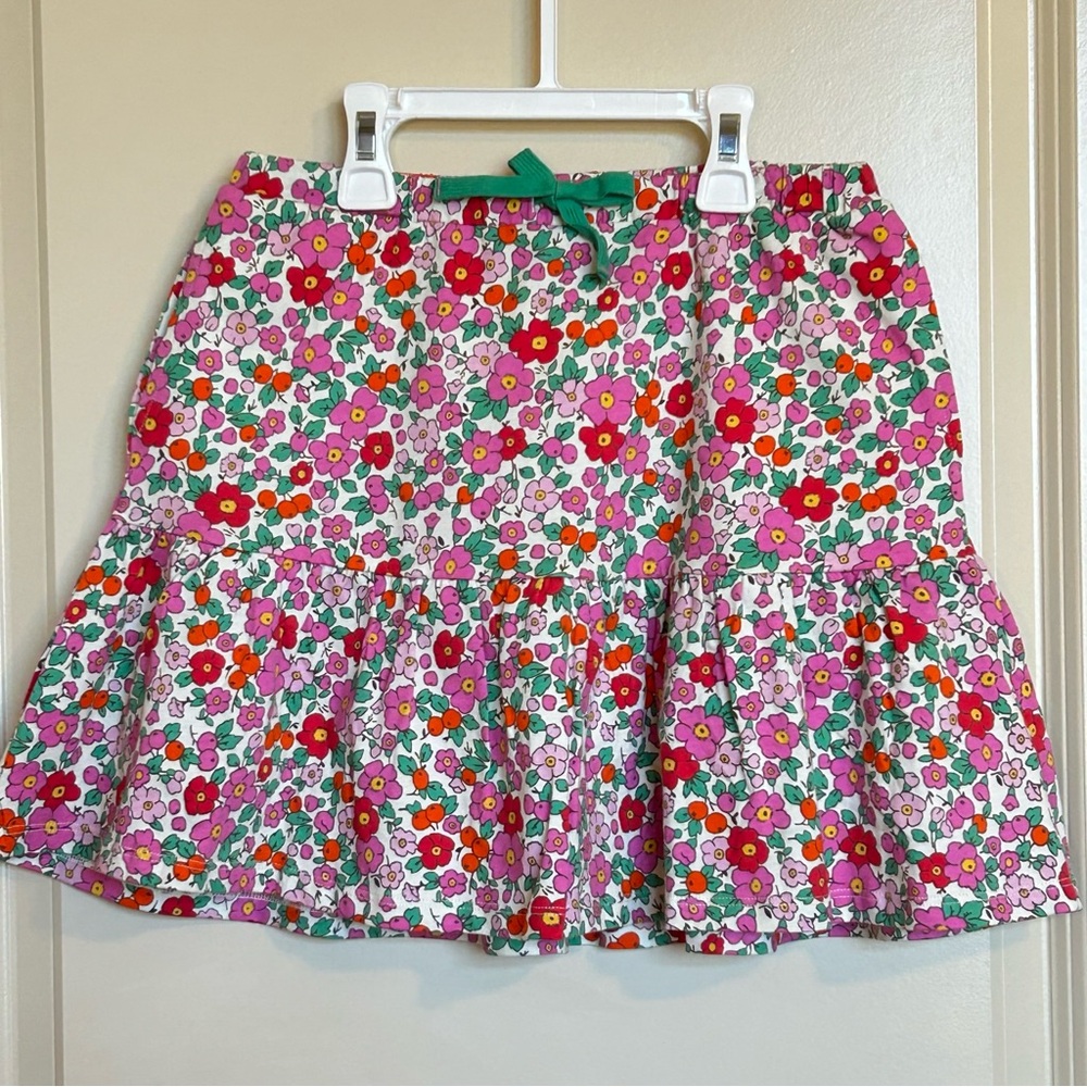 9-10Y Mini Boden Floral Tiered Skirt